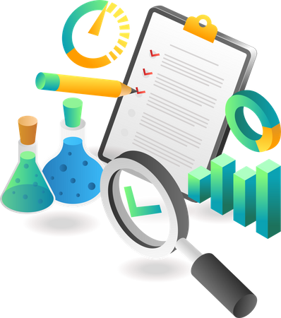 Ergebnisse des Chemietests  Illustration