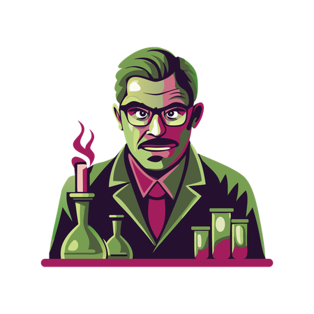 Chemiker  Illustration