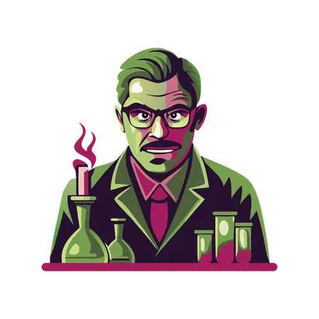 Chemiker  Illustration