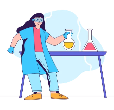 Chemische Forschung  Illustration