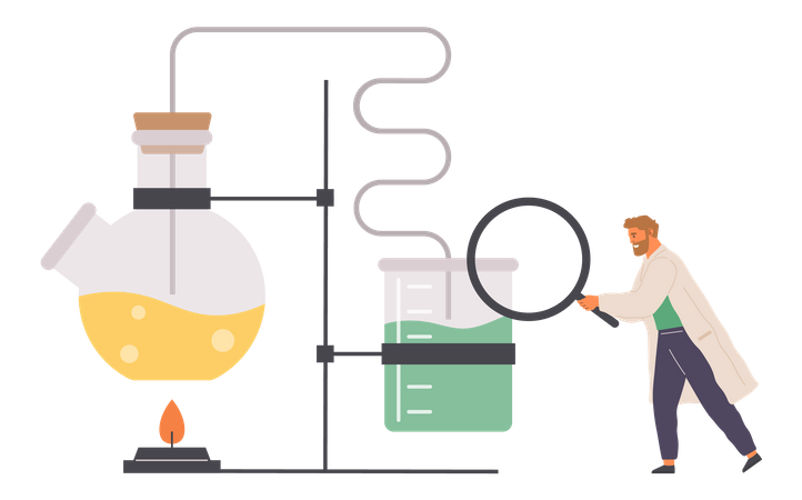 Chemische Forschung  Illustration