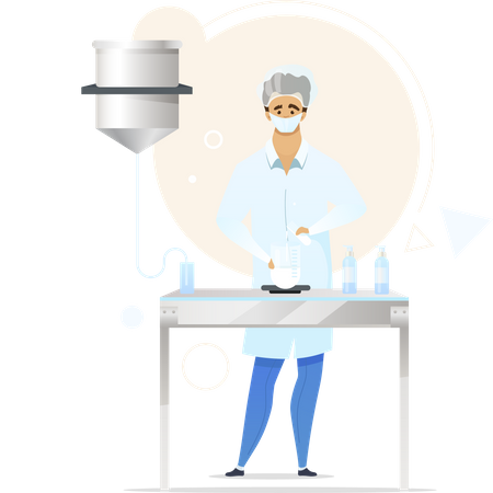 Chemist flat  Illustration