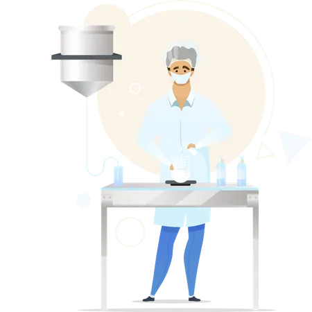 Chemist flat  Illustration