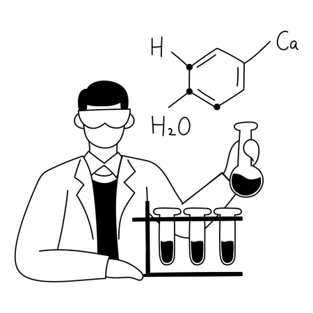 Chemistry class  Illustration