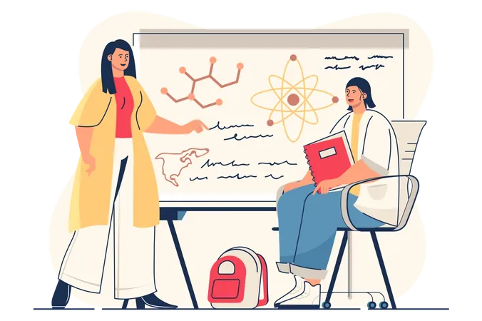 Chemistry Class Illustration