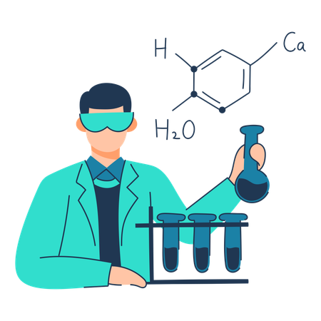 Chemistry class  Illustration