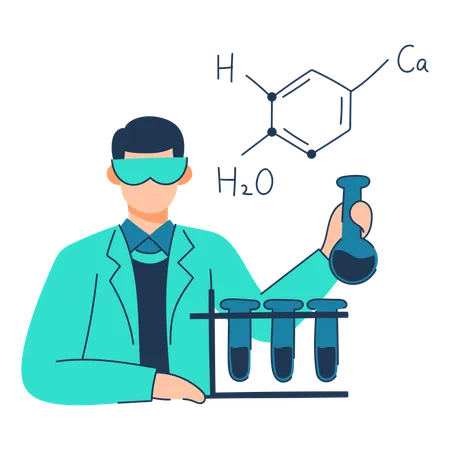 Chemistry class  Illustration