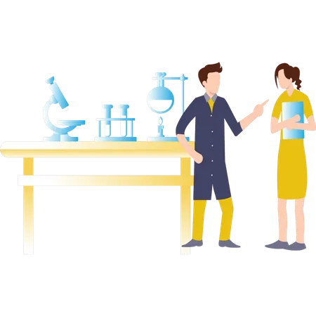 Chemistry Lab Illustration