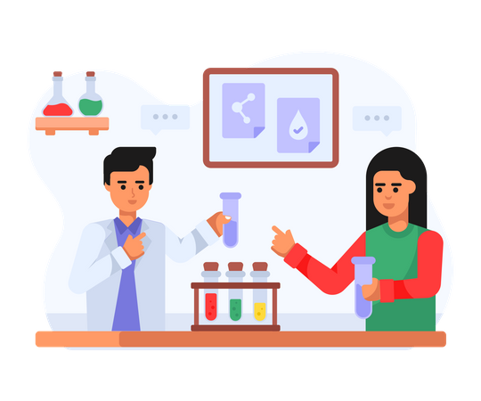 Chemistry Lab  Illustration