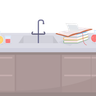 illustration chemistry lab