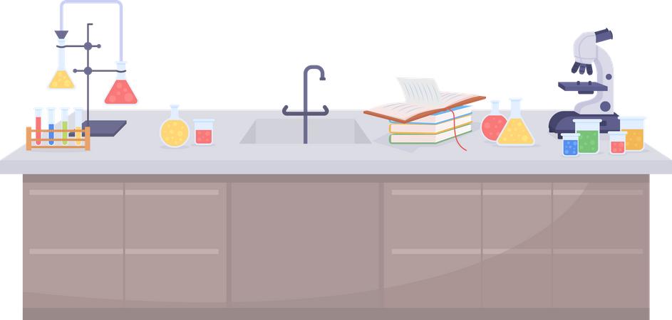 Chemistry laboratory  Illustration