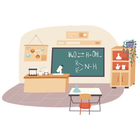 Chemistry laboratory  Illustration