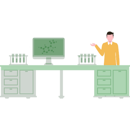 Chemistry Laboratory  Illustration