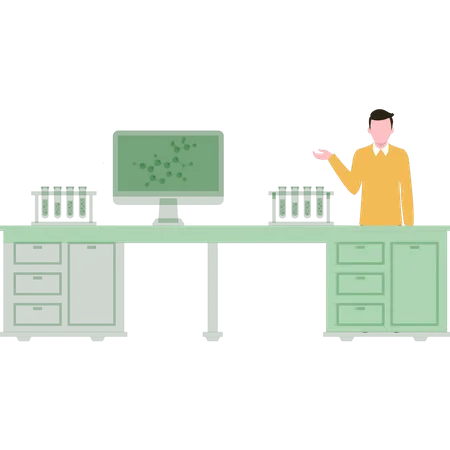 Chemistry Laboratory  Illustration