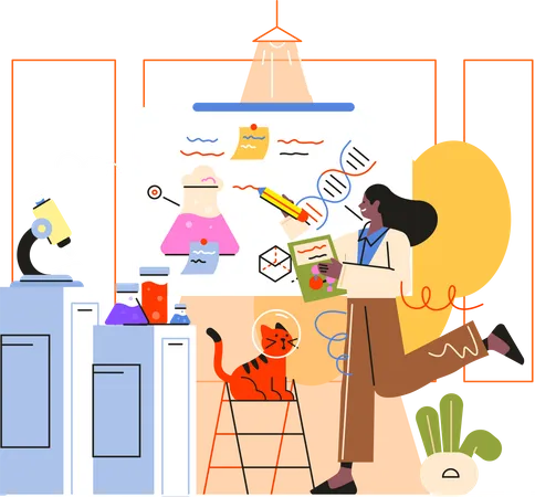 Chemistry Laboratory  Illustration