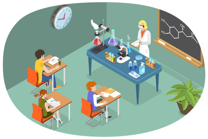 Chemistry Lesson Illustration