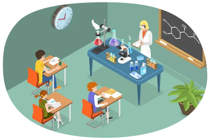 Chemistry Lesson  Illustration