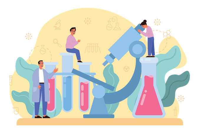 Chemistry Research  Illustration