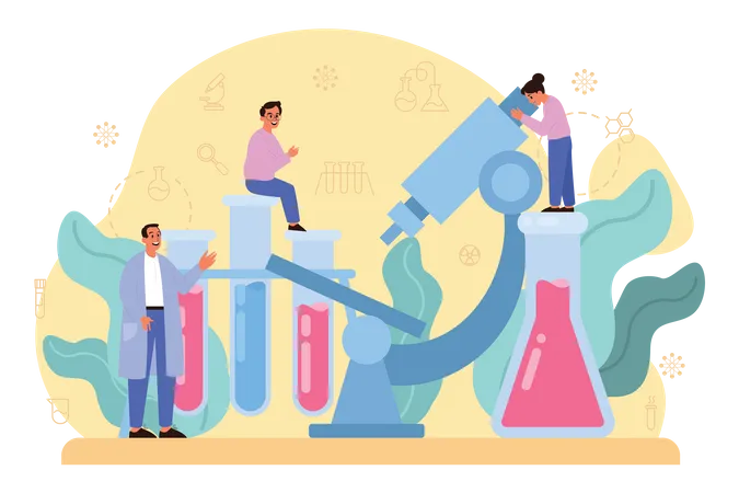 Chemistry Research  Illustration