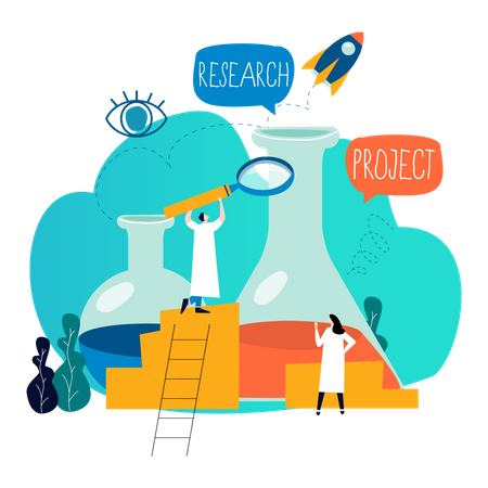 Chemistry research  Illustration