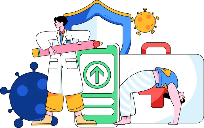 Revisión médica  Illustration