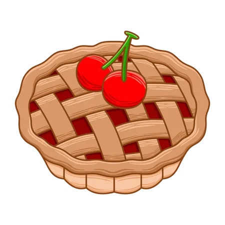 Cherry Pie  Illustration