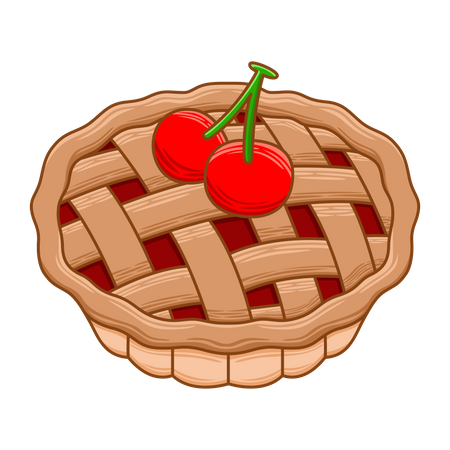 Cherry Pie  Illustration