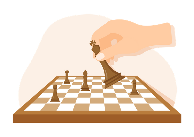 Chess Board Game  Illustration