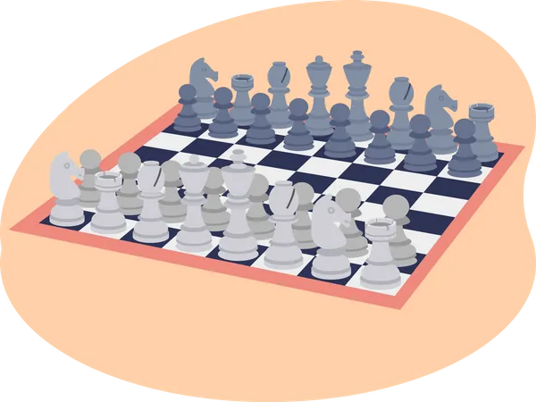 Chess game Illustration