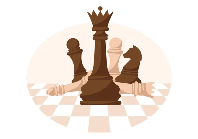 Chess Game  Illustration