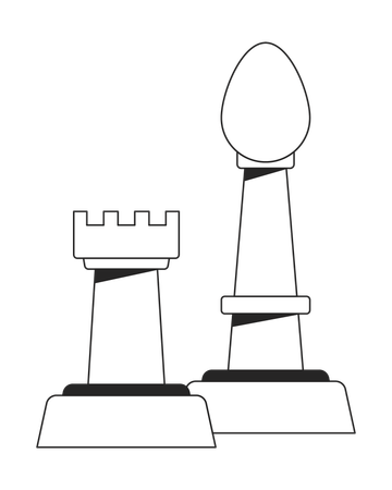 Chess pieces  Illustration