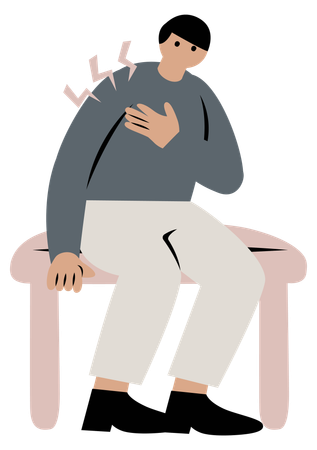 Chest pain Illustration