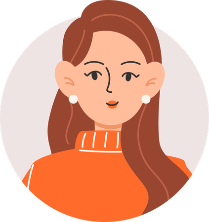 Chica avatar  Ilustración