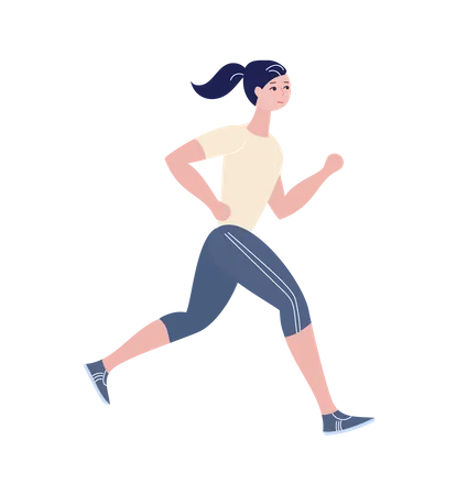 Niña corriendo  Illustration