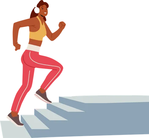 Chica corriendo  Ilustración