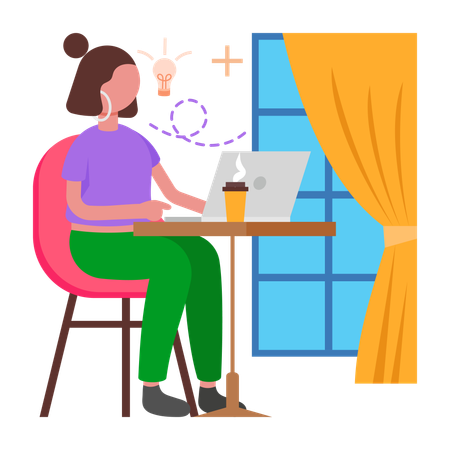 Girl Thrive como freelance  Ilustración