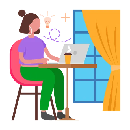 Girl Thrive como freelance  Ilustración