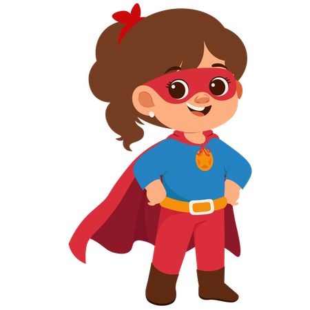 Chica superheroe  Ilustración