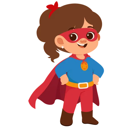 Chica superheroe  Ilustración