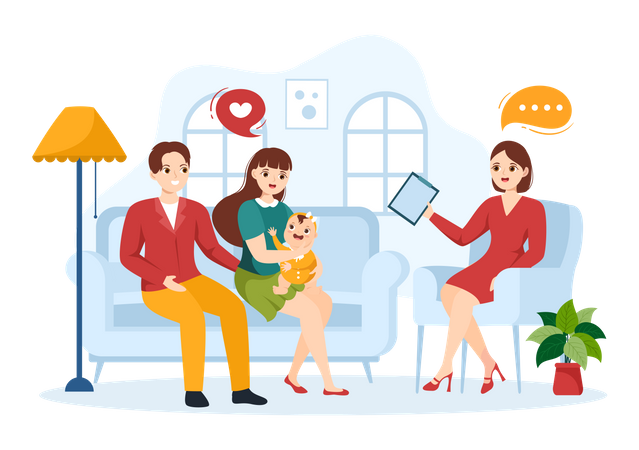 Child Adoption service  Illustration