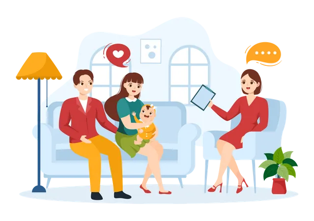 Child Adoption service  Illustration