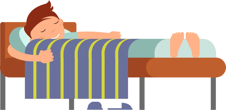 Child boy sleeping  Illustration