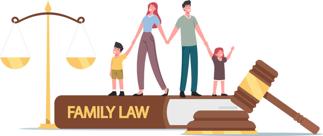 Child Custody or Alimony Illustration