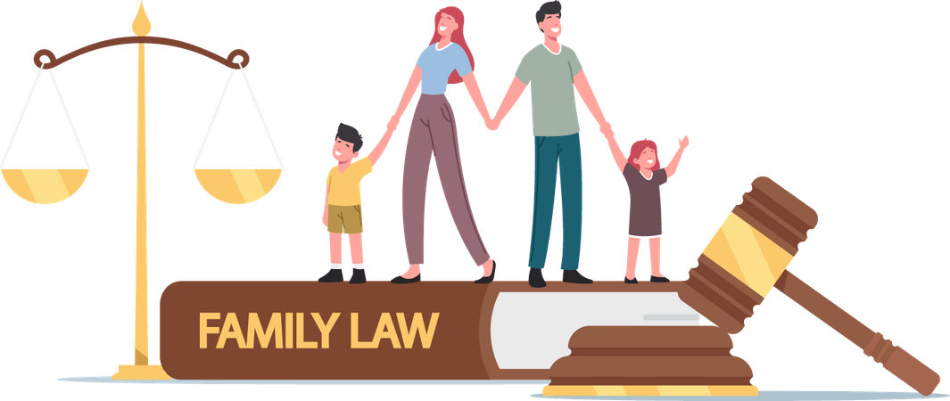 Child Custody or Alimony  Illustration