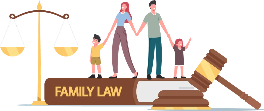 Child Custody or Alimony  Illustration