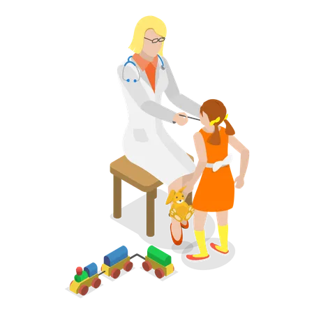 Child having dylexia problem  Illustration