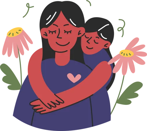 Happy Mothers Day Illustration Illustration