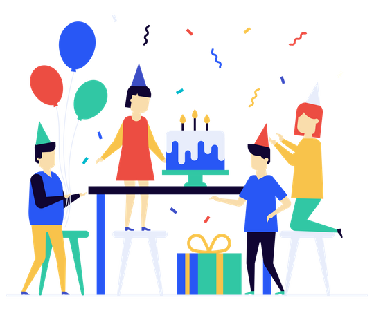 Children birthday celebration Illustration