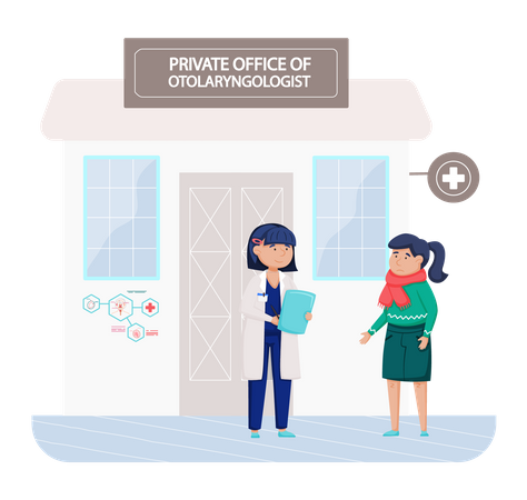 Children Health Checkup  Illustration