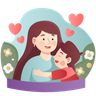 illustrations of mom love